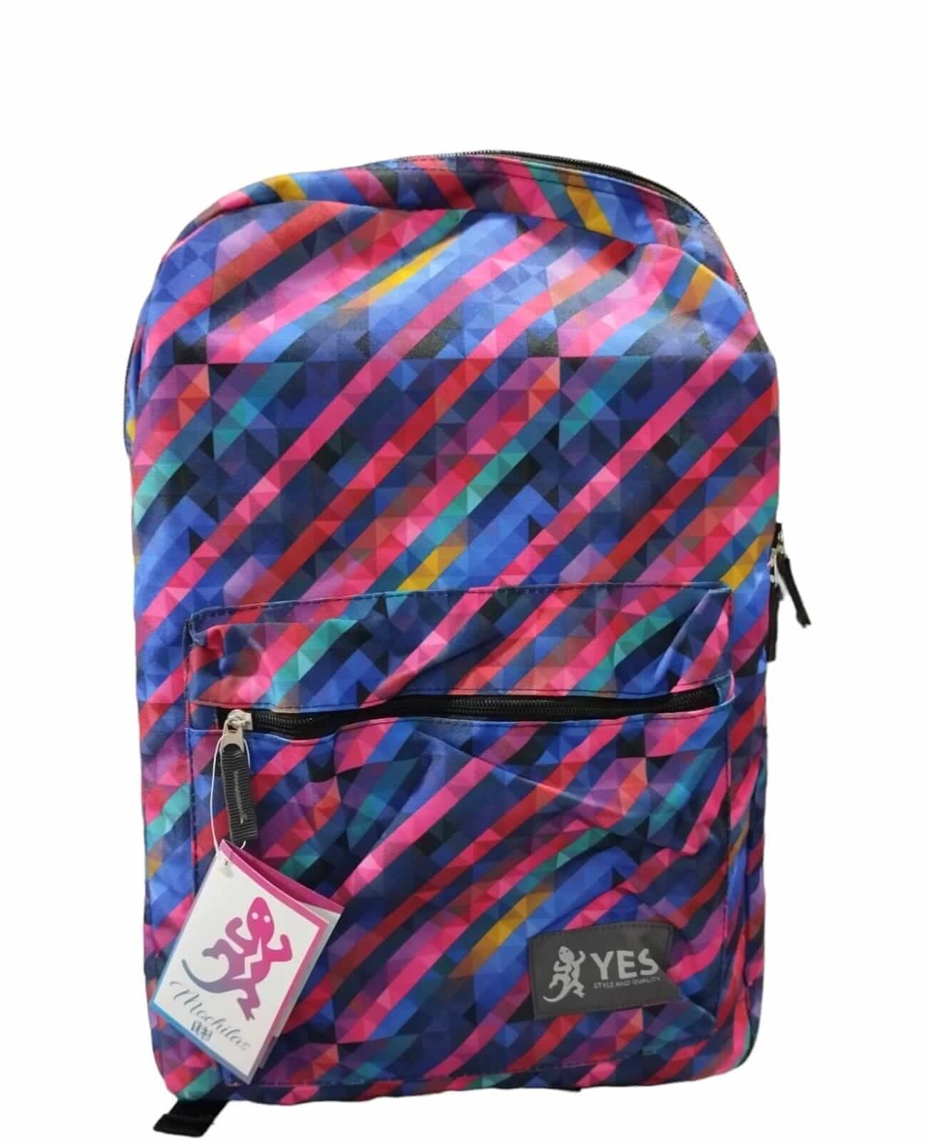 Mochila YES Colorida 1 UN