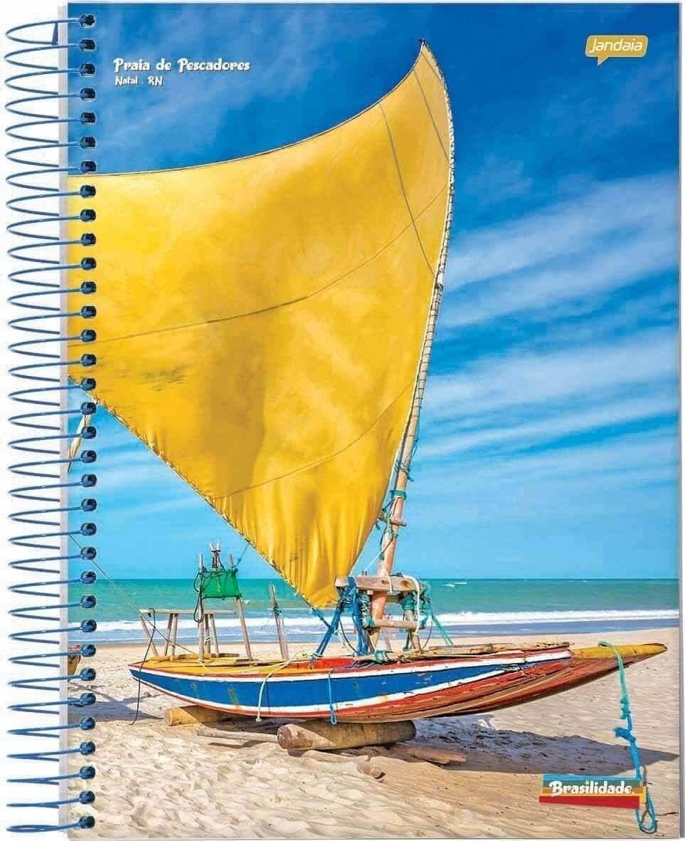 Caderno 1 Matéria Capa Dura Brasilidade 96 Folhas Jandaia Unidad