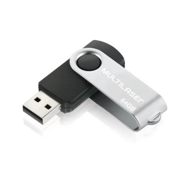 Pen Drive Multilaser Twist 64GB 1 UN