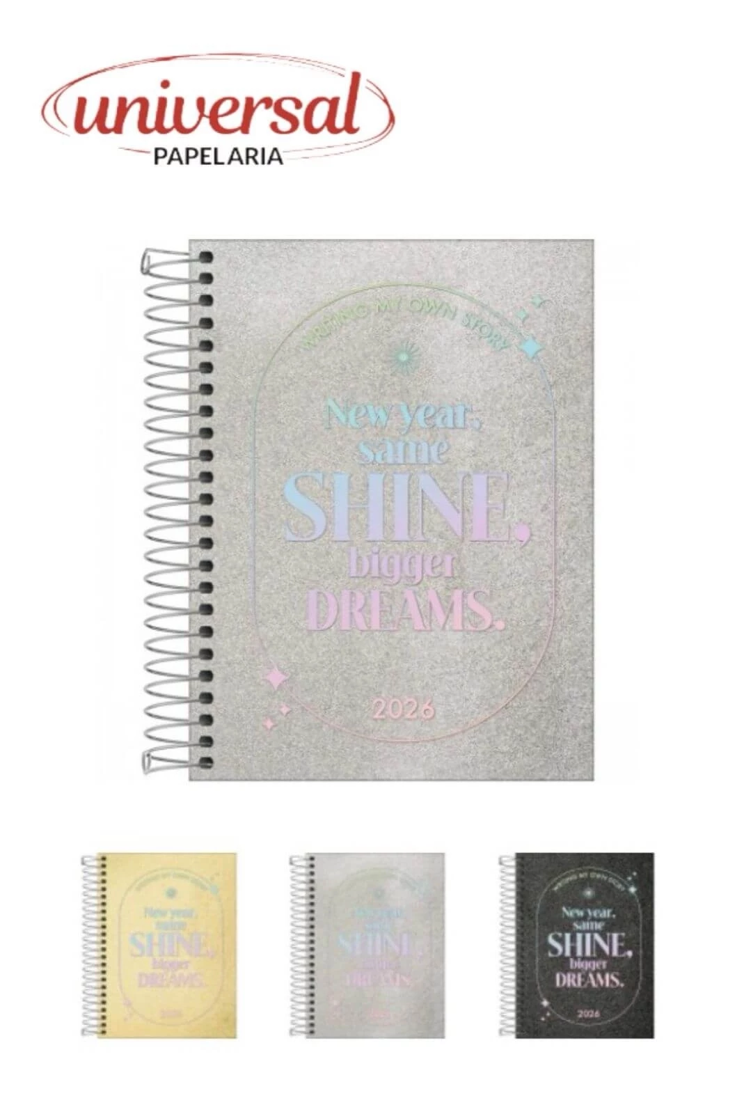 Agenda Espiral Diária Shine 2026 Tilibra