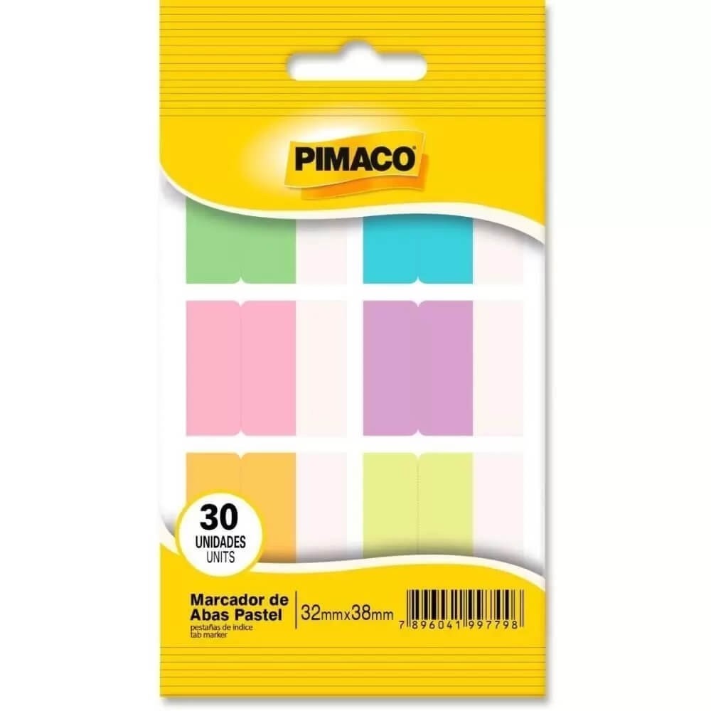 Marcador de Página Abas Pastel Pimaco