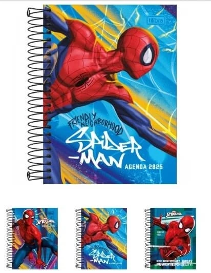 Agenda Espiral Diária Spider-Man Tilibra 1 UN