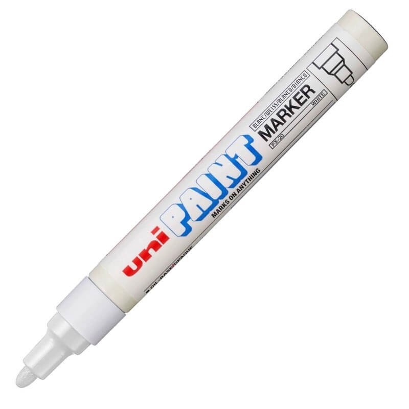 Pincel Marcador Permanente Branco PX-20 UniPaint