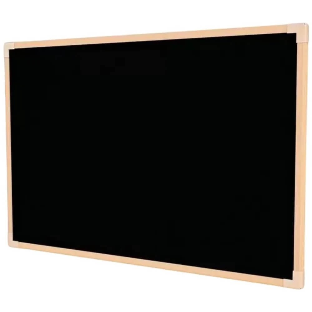 Quadro Negro 100x80cm Moldura Madeira Cortiarte 1 UN