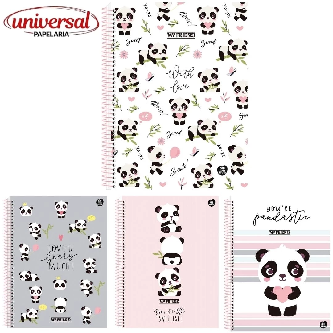 Caderno Universitário 15 Matérias My Friend 240Fls São Domingos