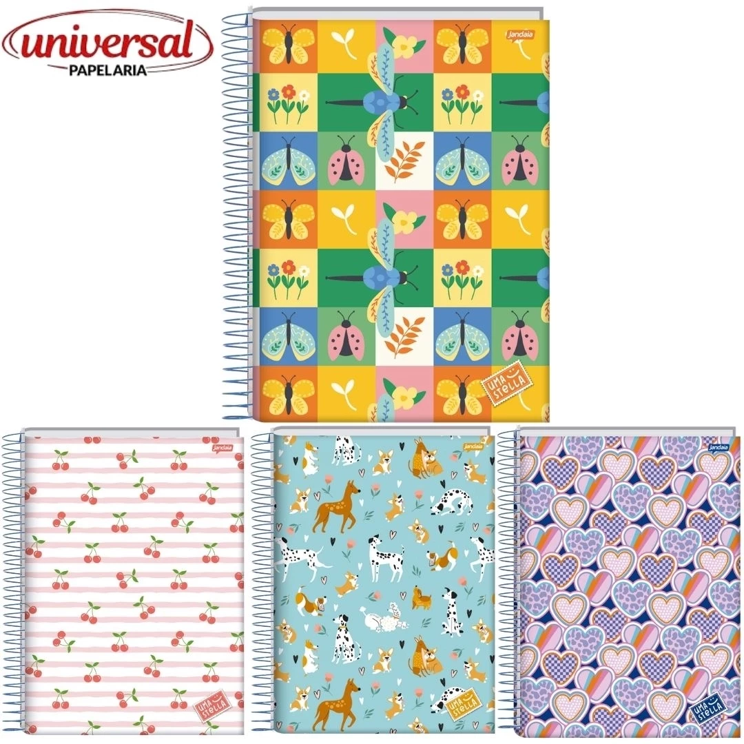 Caderno Universitário 20 Matérias Uma Stella Jandaia