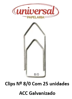Clips Nº 8/0 ACC Galvanizado 25 unidades