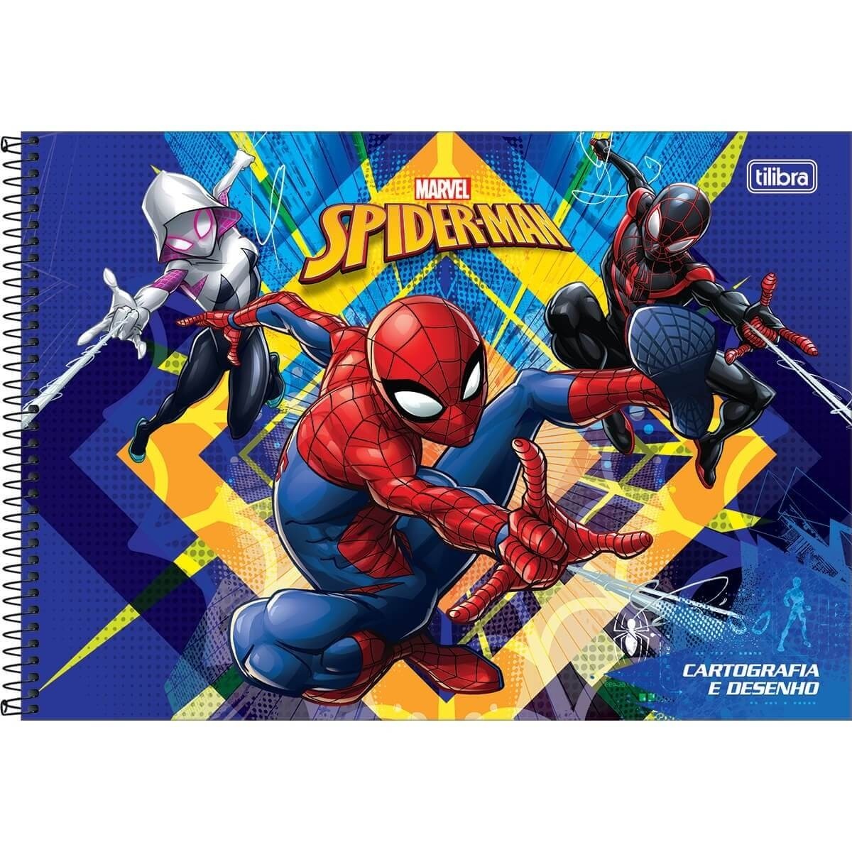 Caderno de Desenho Capa Dura Spider 80 fls