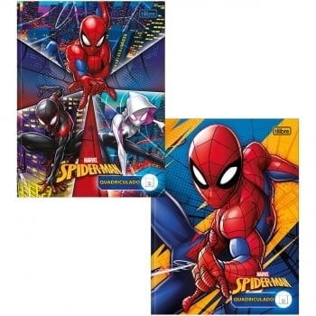 Caderno Quadriculado Brochura 40F Spider Man Tilibra 1 UN