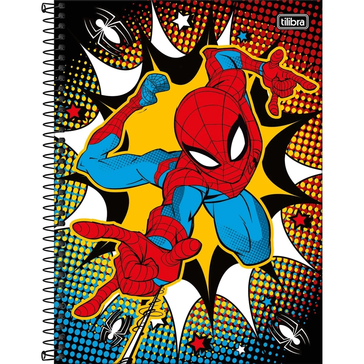 Caderno 10 Matérias Spider-Man Fit  Capa Dura Universitário 160 Folhas - 1 UN