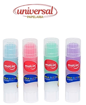 Cola em Bastao Glitter 8G  Molin 1 UN