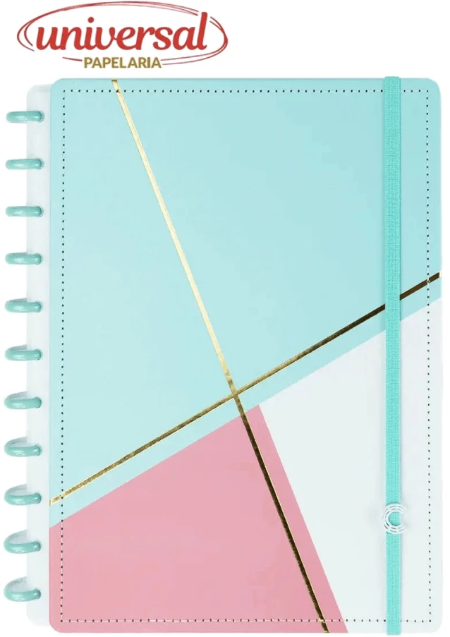 Caderno Inteligente Grande 80Fls Acqua Glam