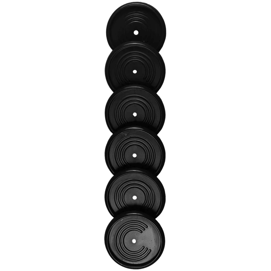 Discos + Elástico Preto p/ Caderno Inteligente - G-31mm