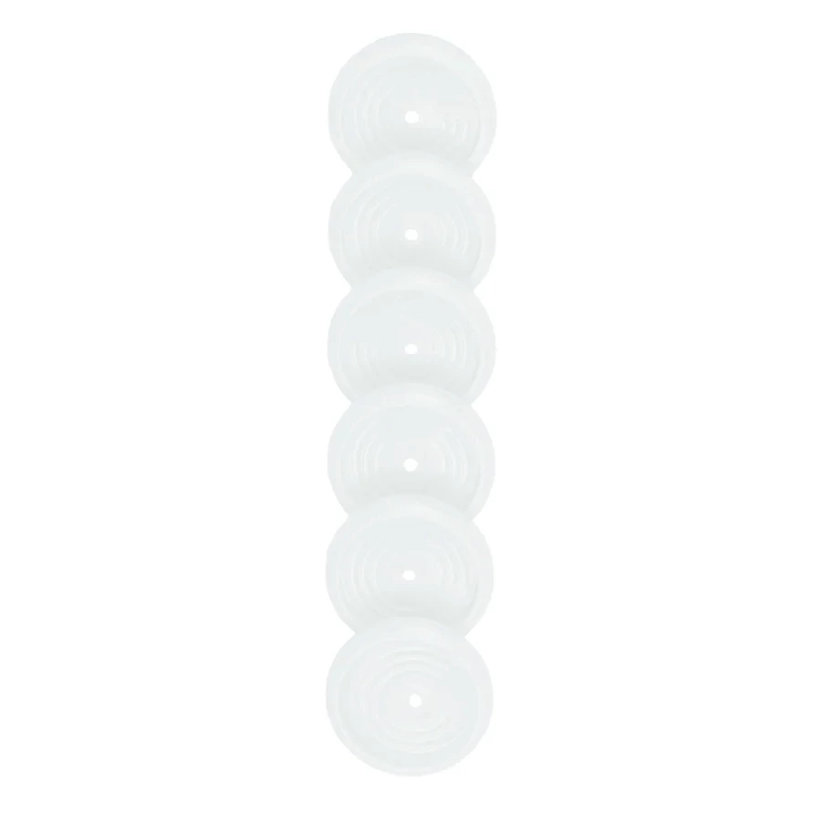 Discos + Elástico Branco p/ Caderno Inteligente - M-23mm