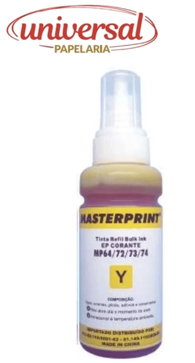 Refil De Tinta Epson Comp. 664 Amarelo 100ml. Masterprint 1 UN