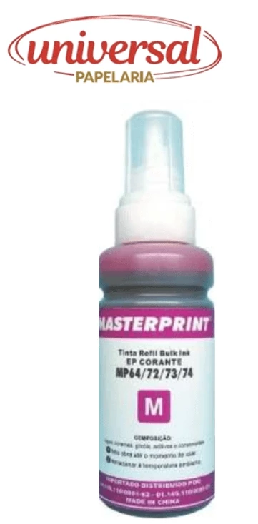Refil De Tinta Epson Comp. 664 Magenta 100ml. Masterprint 1 UN