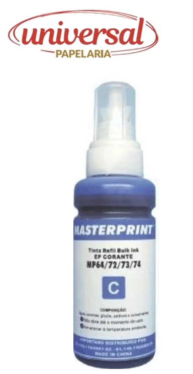 Refil De Tinta Epson Comp. 664 Cyan 100ml. Masterprint 1 UN