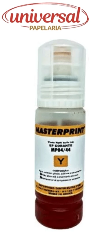 Refil de Tinta Masterprint Compatível Epson 504/544 70ml Amarela