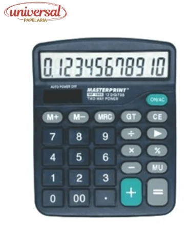 Calculadora de Mesa 12 Digitos MP1086 Masterprint
