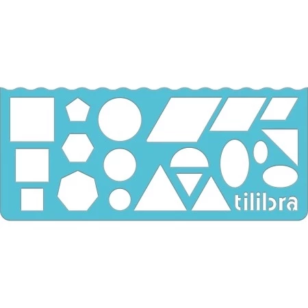 Régua Stencil Fun 15 Centimetros Tilibra
