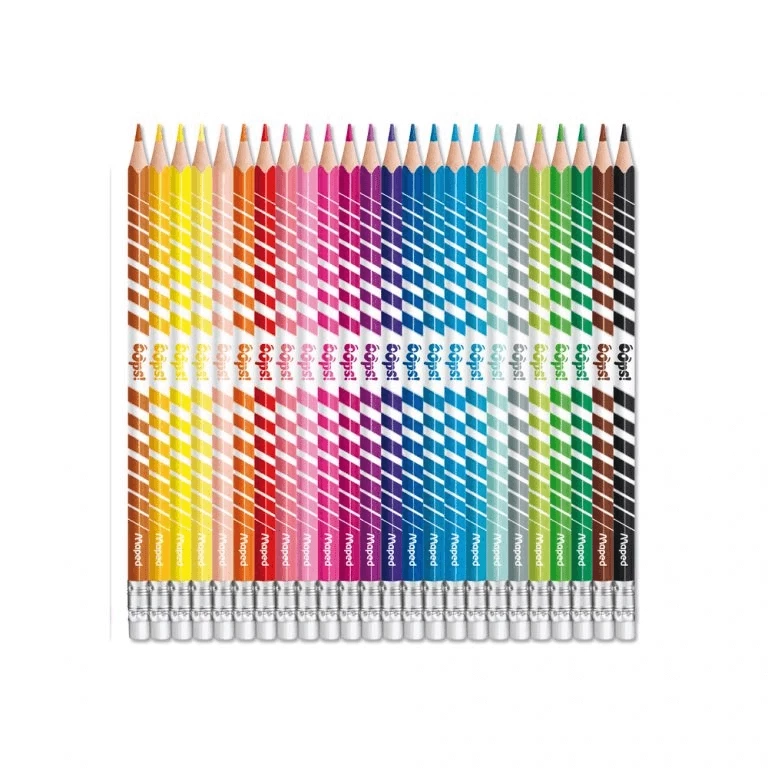 Lápis de Cor Maped Color Peps Oops Apagável com 24 Cores