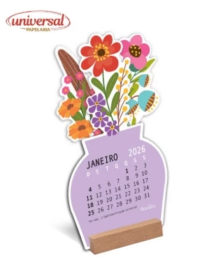 Calendário Vasinhos Flores Fina Ideia