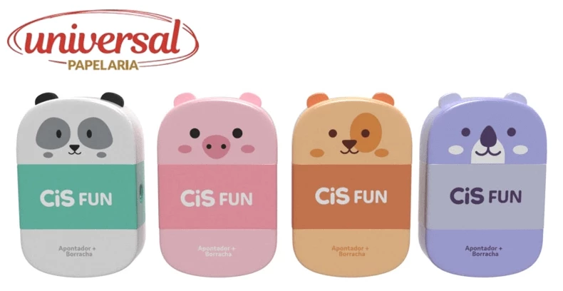 Apontador + Borracha Criatic Fun CIS 1 UN