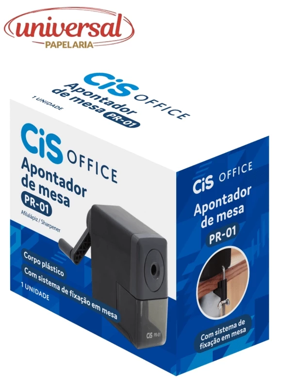 Apontador de Mesa Mecanico com Manivela  Cis