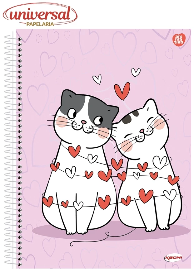 Caderno 1/4 CD Espiral 96Fls Kbom Fem São Domingos