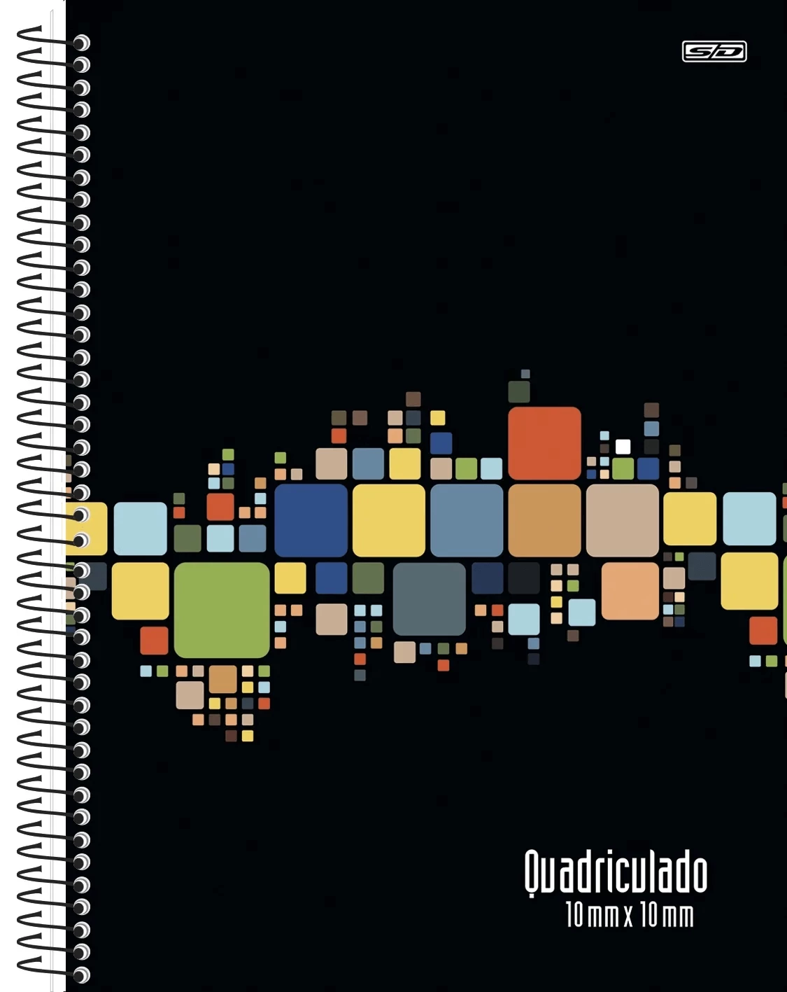 Caderno Quadriculado 10mm x 10mm Espiral 80fls São Domingos