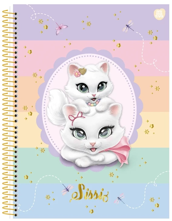 Caderno Capa Dura 1/4 Sissi 80 Folhas - São Domingos