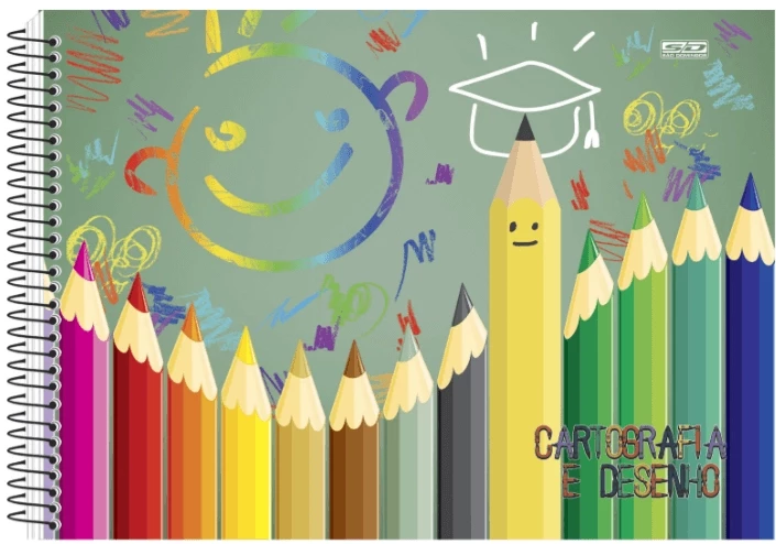 Caderno Desenho e Cartografia 60 fls Neutro São Domingos
