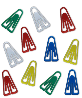 Clips Plástico Colorido ACC 25 unidades