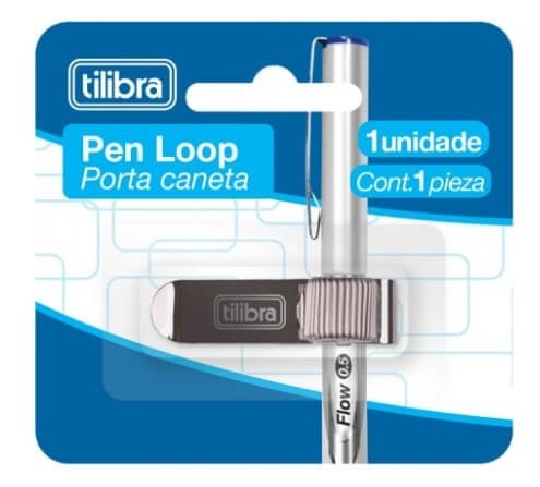 Pen Loop Clip Prata Tilibra