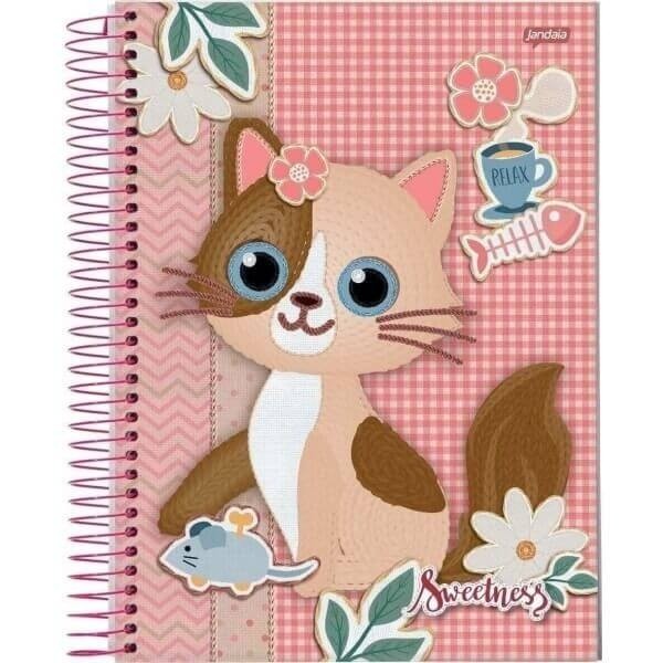 Caderno Capa Dura 1/4 Sweetness Jadaia 80Fls