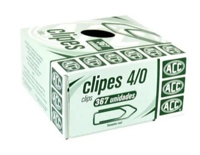 Clips Nº 4/0 Com 367 unidades ACC Galvanizado 500G