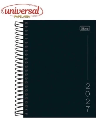 Agenda Espiral Pepper Preta 2027