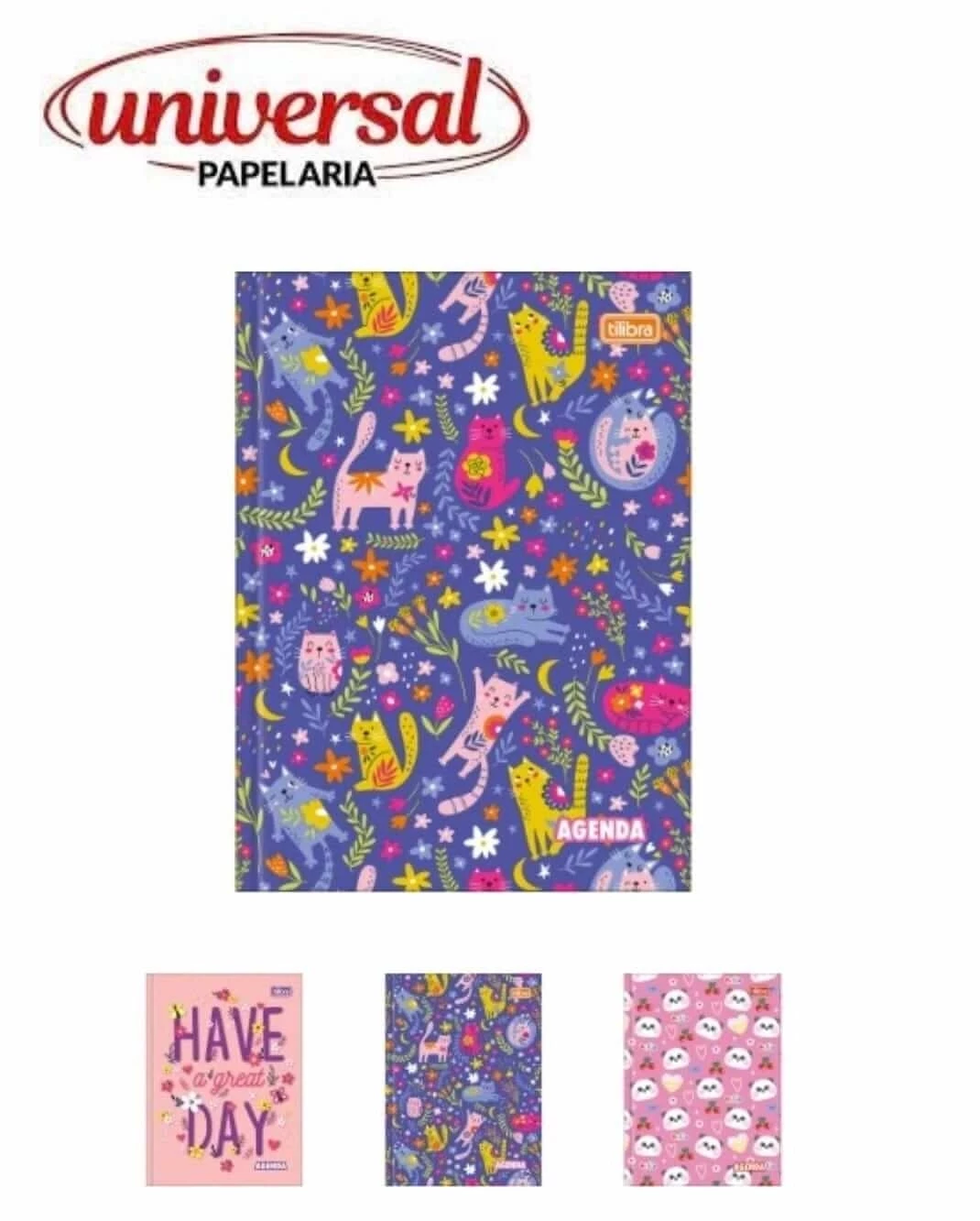 Agenda Costurada Diária Pepper Permanente Tilibra 1 UN