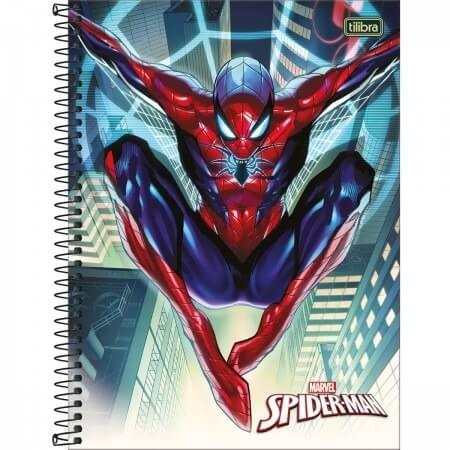 Caderno Universitário  Spider Man 10 Matérias Tilibra 160 Folhas 1 UN