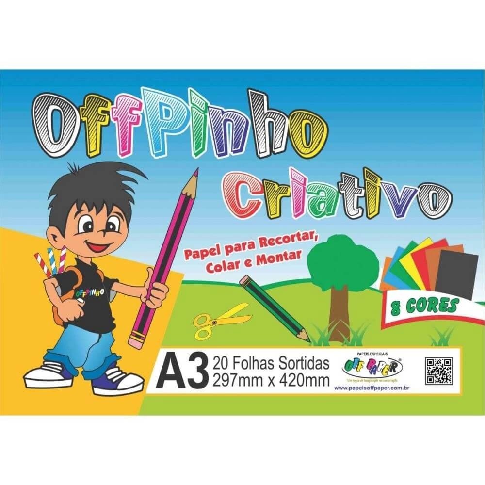 Papel Criativo A3  Offpinho - Off Paper