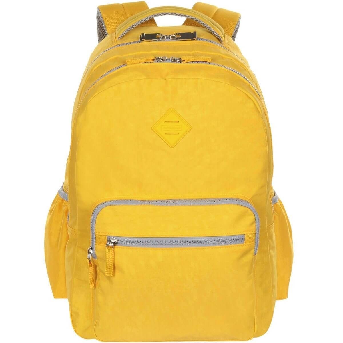 Mochila Sestini College Crinkle Amarelo