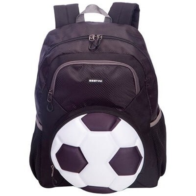 Mochila Sestini X Futebol Bola Preto