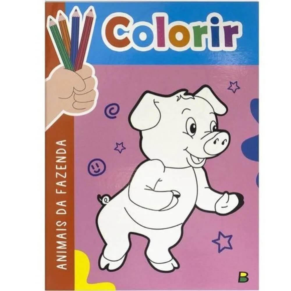 Livro de Colorir Animais de Fazenda