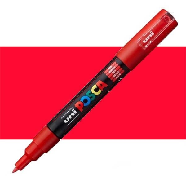 Caneta Posca PC-1M Vermelha 1 UN