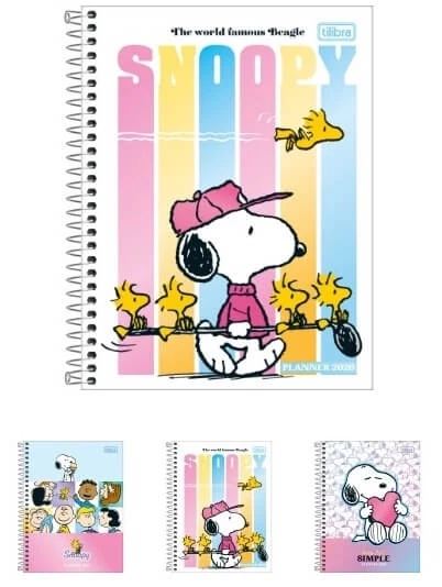 Planner Espiral Snoopy 2026 Tilibra 1 UN
