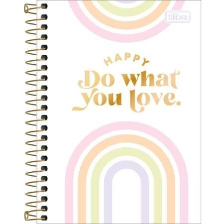 Caderneta Espiral 1/8 Capa Dura Happy Colors 1 UN
