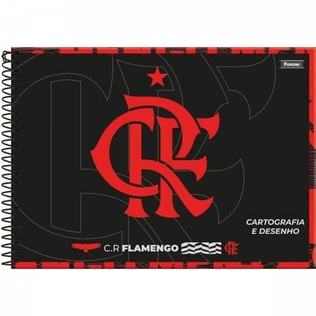 Caderno de Desenho Capa Dura Flamengo 80 fls