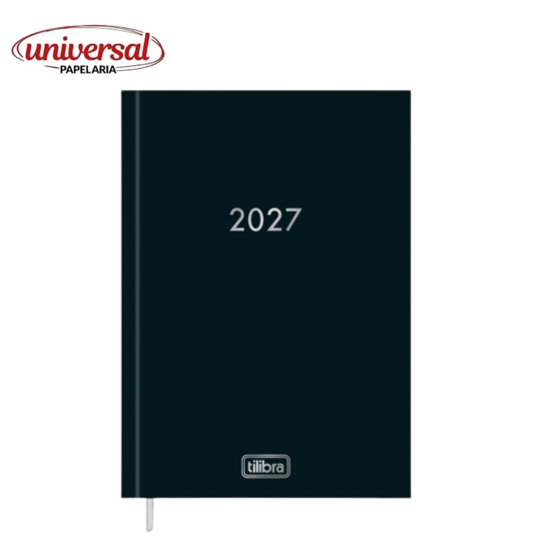 Agenda Executiva Costurada Diária 15,9 x 23,3 cm Napoli 2027 Tilibra