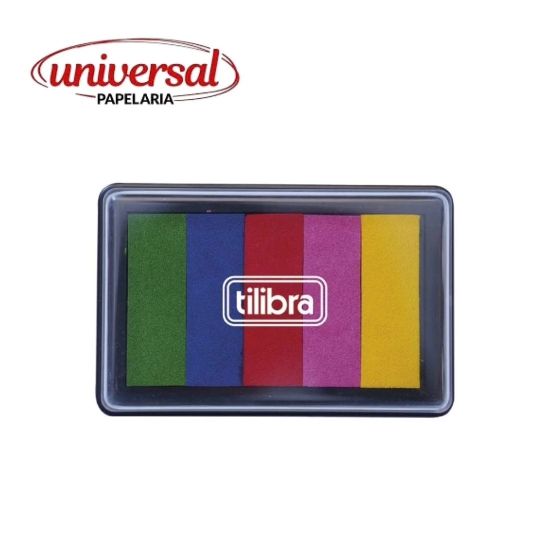 Carimbeira Degradê Colors 5 Cores Tilibra