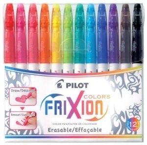 Caneta Hidrografica Pilot Frixion Colors 12 Cores